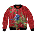 Aussie Superb Fairywren Bird Bomber Jacket Aboriginal Inspired Christmas - Aussie Hoodie