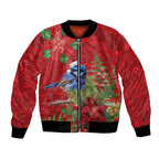Aussie Superb Fairywren Bird Bomber Jacket Aboriginal Inspired Christmas - Aussie Hoodie
