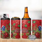 Aussie Superb Fairywren Bird 4 in 1 Can Cooler Tumbler Aboriginal Inspired Christmas - Aussie Hoodie