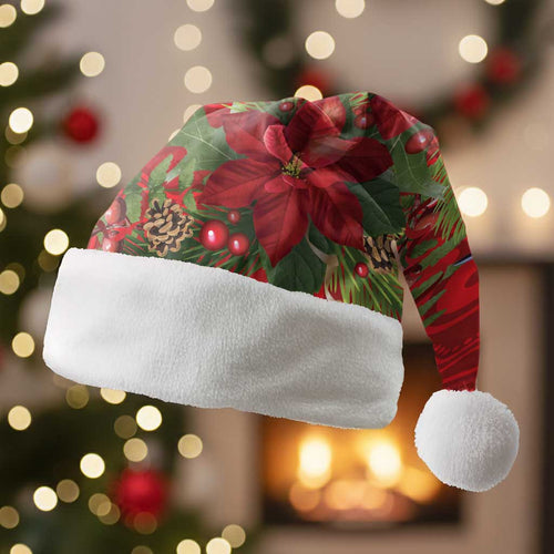 Aussie Superb Fairywren Bird Christmas Santa Hat Aboriginal Inspired Christmas - Aussie Hoodie
