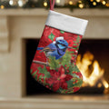 Aussie Superb Fairywren Bird Christmas Stocking Aboriginal Inspired Christmas - Aussie Hoodie