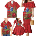 Aussie Superb Fairywren Bird Family Matching Mermaid Dress and Hawaiian Shirt Aboriginal Inspired Christmas - Aussie Hoodie