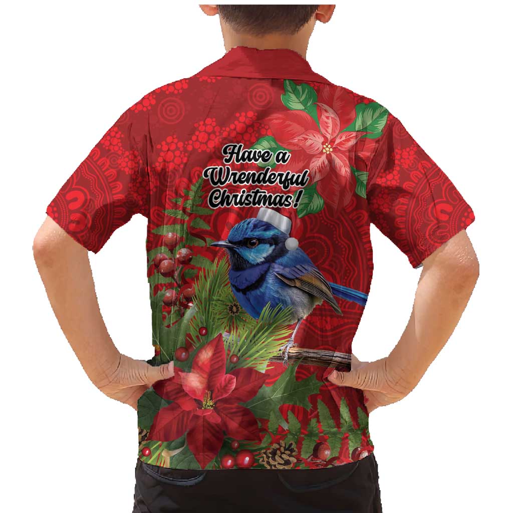 Aussie Superb Fairywren Bird Family Matching Mermaid Dress and Hawaiian Shirt Aboriginal Inspired Christmas - Aussie Hoodie