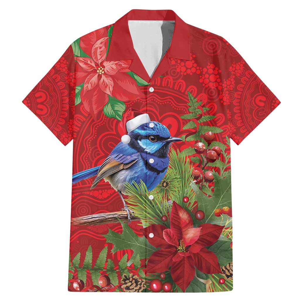 Aussie Superb Fairywren Bird Family Matching Mermaid Dress and Hawaiian Shirt Aboriginal Inspired Christmas - Aussie Hoodie