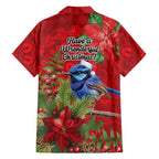 Aussie Superb Fairywren Bird Family Matching Mermaid Dress and Hawaiian Shirt Aboriginal Inspired Christmas - Aussie Hoodie