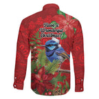 Aussie Superb Fairywren Bird Family Matching Mermaid Dress and Hawaiian Shirt Aboriginal Inspired Christmas - Aussie Hoodie