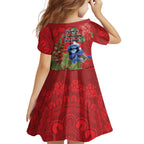 Aussie Superb Fairywren Bird Family Matching Off Shoulder Maxi Dress and Hawaiian Shirt Aboriginal Inspired Christmas - Aussie Hoodie