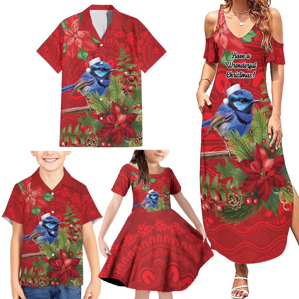 Aussie Superb Fairywren Bird Family Matching Summer Maxi Dress and Hawaiian Shirt Aboriginal Inspired Christmas - Aussie Hoodie