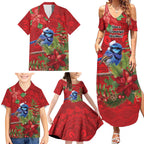 Aussie Superb Fairywren Bird Family Matching Summer Maxi Dress and Hawaiian Shirt Aboriginal Inspired Christmas - Aussie Hoodie