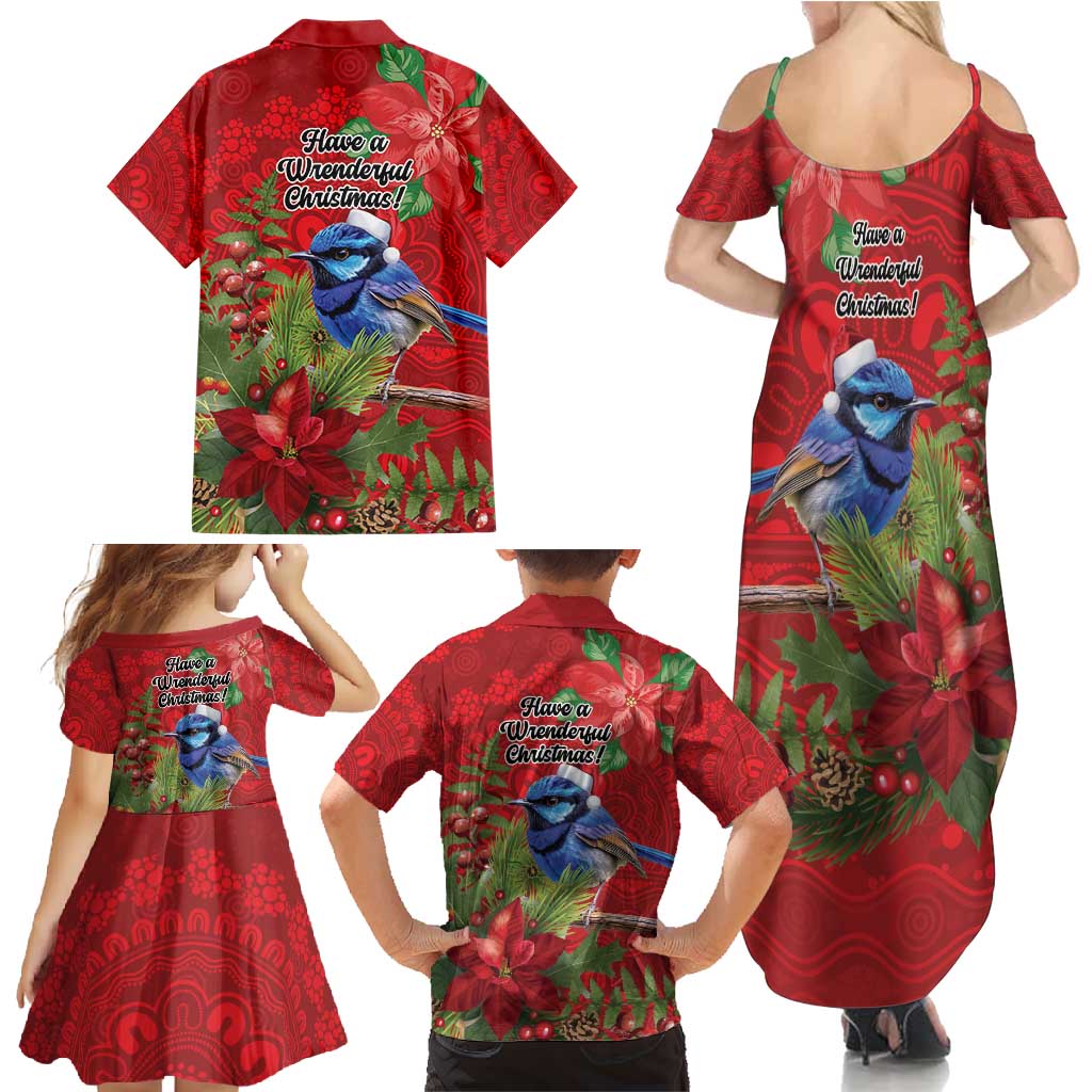 Aussie Superb Fairywren Bird Family Matching Summer Maxi Dress and Hawaiian Shirt Aboriginal Inspired Christmas - Aussie Hoodie