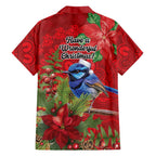 Aussie Superb Fairywren Bird Family Matching Summer Maxi Dress and Hawaiian Shirt Aboriginal Inspired Christmas - Aussie Hoodie