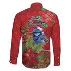 Aussie Superb Fairywren Bird Family Matching Summer Maxi Dress and Hawaiian Shirt Aboriginal Inspired Christmas - Aussie Hoodie