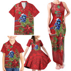 Aussie Superb Fairywren Bird Family Matching Tank Maxi Dress and Hawaiian Shirt Aboriginal Inspired Christmas - Aussie Hoodie