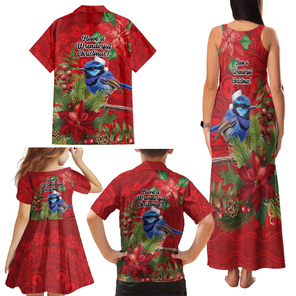 Aussie Superb Fairywren Bird Family Matching Tank Maxi Dress and Hawaiian Shirt Aboriginal Inspired Christmas - Aussie Hoodie
