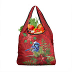 Aussie Superb Fairywren Bird Grocery Bag Aboriginal Inspired Christmas - Aussie Hoodie