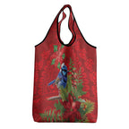 Aussie Superb Fairywren Bird Grocery Bag Aboriginal Inspired Christmas - Aussie Hoodie