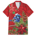 Aussie Superb Fairywren Bird Hawaiian Shirt Aboriginal Inspired Christmas - Aussie Hoodie