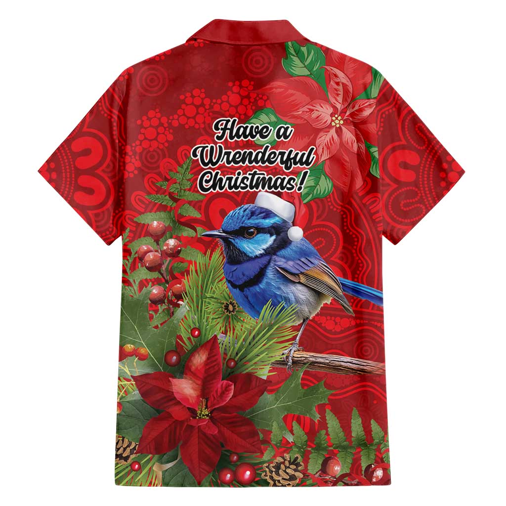 Aussie Superb Fairywren Bird Hawaiian Shirt Aboriginal Inspired Christmas - Aussie Hoodie
