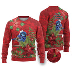 Aussie Superb Fairywren Bird Ugly Christmas Sweater Aboriginal Inspired Christmas - Aussie Hoodie