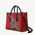 Aussie Superb Fairywren Bird Leather Bag Aboriginal Inspired Christmas - Aussie Hoodie