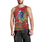 Aussie Superb Fairywren Bird Men Tank Top Aboriginal Inspired Christmas - Aussie Hoodie