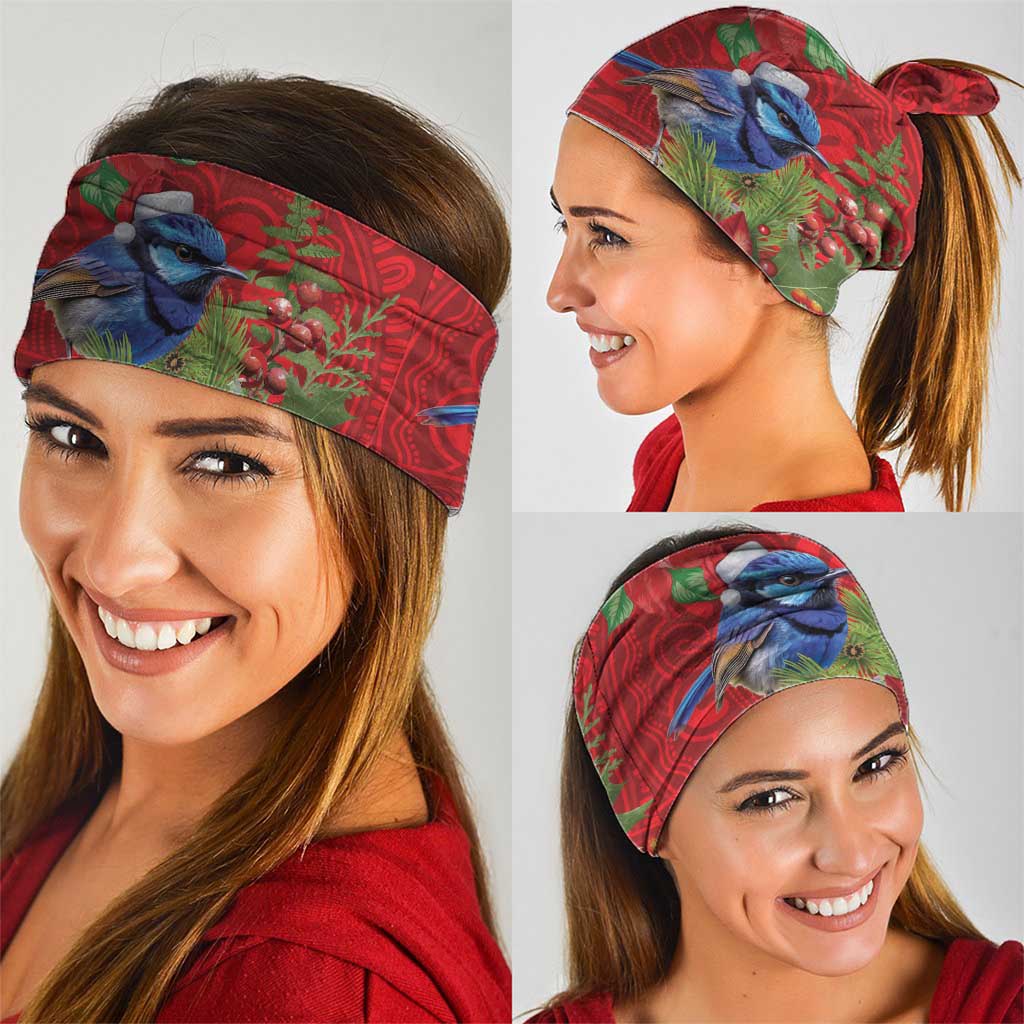 Aussie Superb Fairywren Bird Neck Gaiter Aboriginal Inspired Christmas - Aussie Hoodie