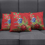 Aussie Superb Fairywren Bird Pillow Cover Aboriginal Inspired Christmas - Aussie Hoodie