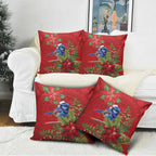 Aussie Superb Fairywren Bird Pillow Cover Aboriginal Inspired Christmas - Aussie Hoodie