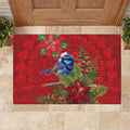 Aussie Superb Fairywren Bird Rubber Doormat Aboriginal Inspired Christmas - Aussie Hoodie