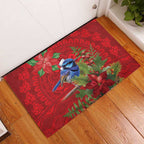 Aussie Superb Fairywren Bird Rubber Doormat Aboriginal Inspired Christmas - Aussie Hoodie