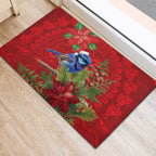 Aussie Superb Fairywren Bird Rubber Doormat Aboriginal Inspired Christmas - Aussie Hoodie