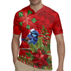 Aussie Superb Fairywren Bird Rugby Jersey Aboriginal Inspired Christmas - Aussie Hoodie