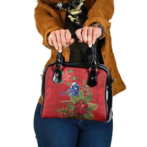 Aussie Superb Fairywren Bird Shoulder Handbag Aboriginal Inspired Christmas - Aussie Hoodie