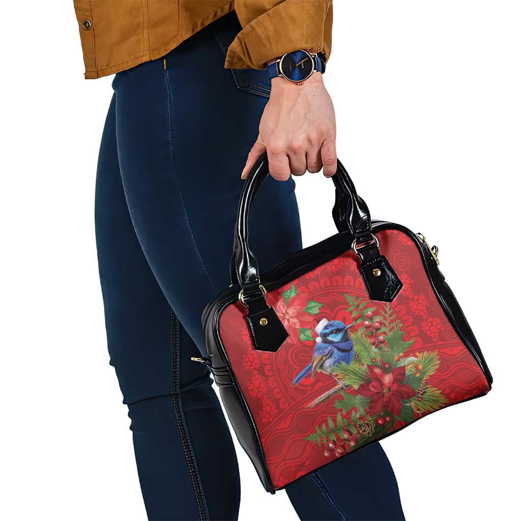 Aussie Superb Fairywren Bird Shoulder Handbag Aboriginal Inspired Christmas - Aussie Hoodie