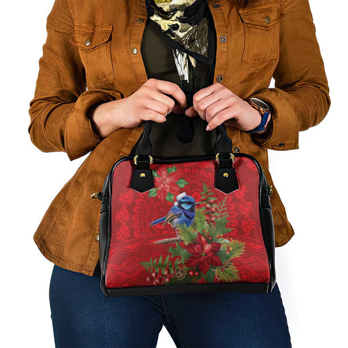 Aussie Superb Fairywren Bird Shoulder Handbag Aboriginal Inspired Christmas - Aussie Hoodie