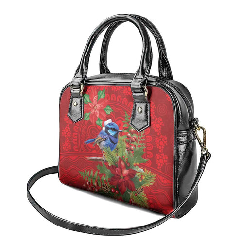 Aussie Superb Fairywren Bird Shoulder Handbag Aboriginal Inspired Christmas - Aussie Hoodie