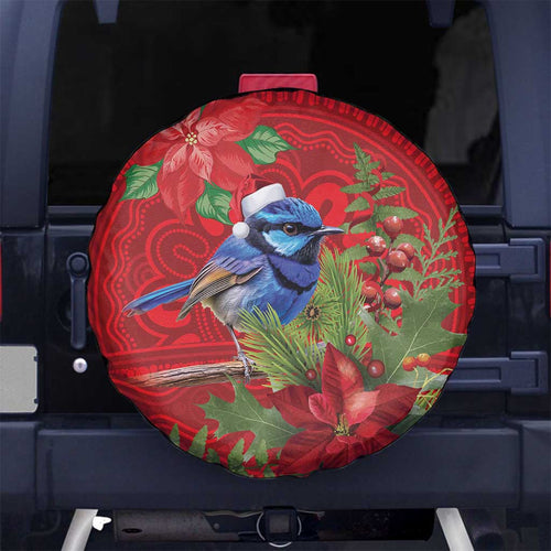 Aussie Superb Fairywren Bird Spare Tire Cover Aboriginal Inspired Christmas - Aussie Hoodie