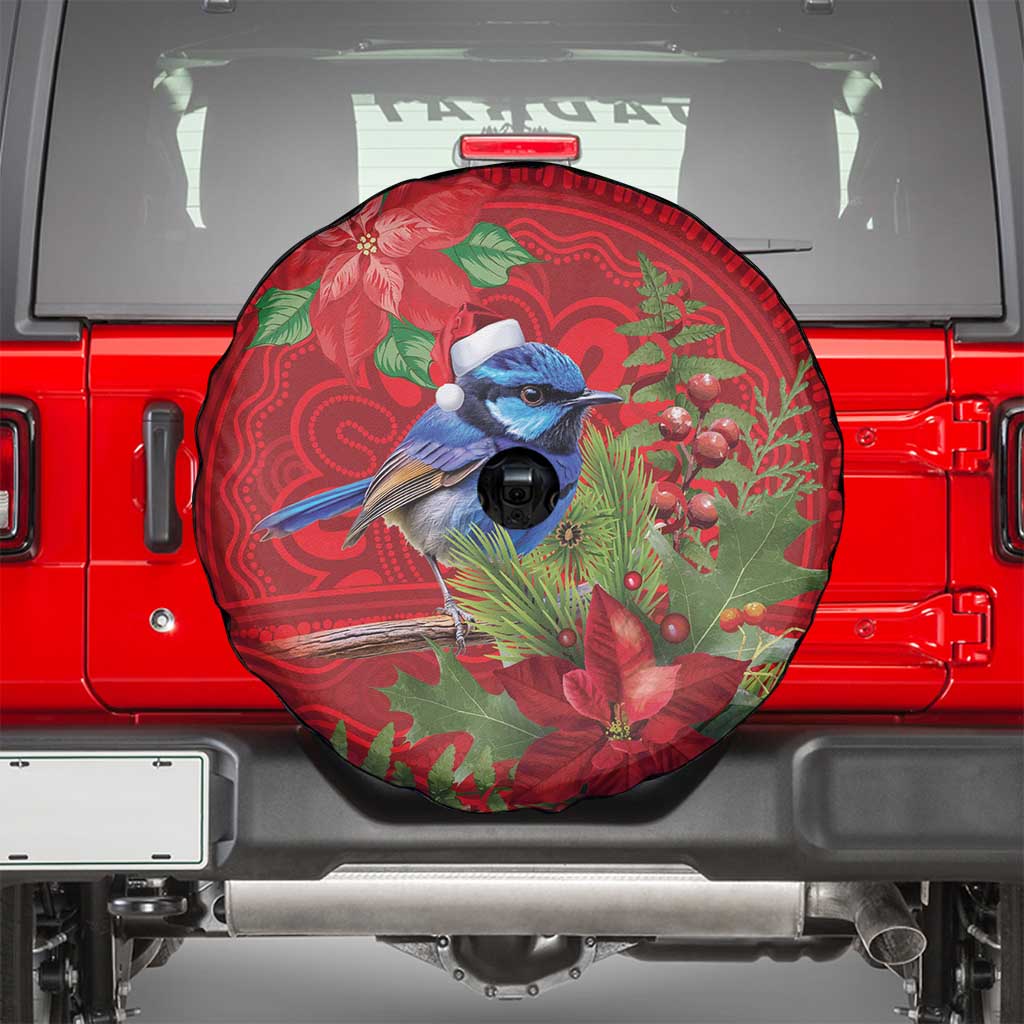 Aussie Superb Fairywren Bird Spare Tire Cover Aboriginal Inspired Christmas - Aussie Hoodie