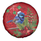 Aussie Superb Fairywren Bird Spare Tire Cover Aboriginal Inspired Christmas - Aussie Hoodie