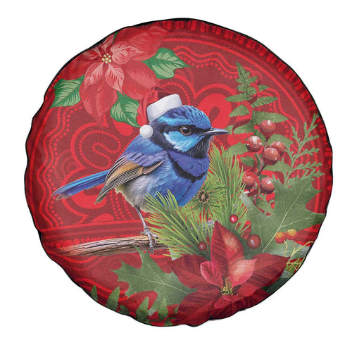 Aussie Superb Fairywren Bird Spare Tire Cover Aboriginal Inspired Christmas - Aussie Hoodie