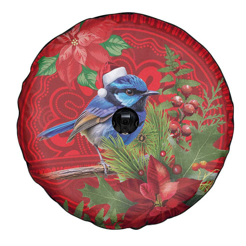 Aussie Superb Fairywren Bird Spare Tire Cover Aboriginal Inspired Christmas - Aussie Hoodie