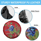 Aussie Superb Fairywren Bird Spare Tire Cover Aboriginal Inspired Christmas - Aussie Hoodie