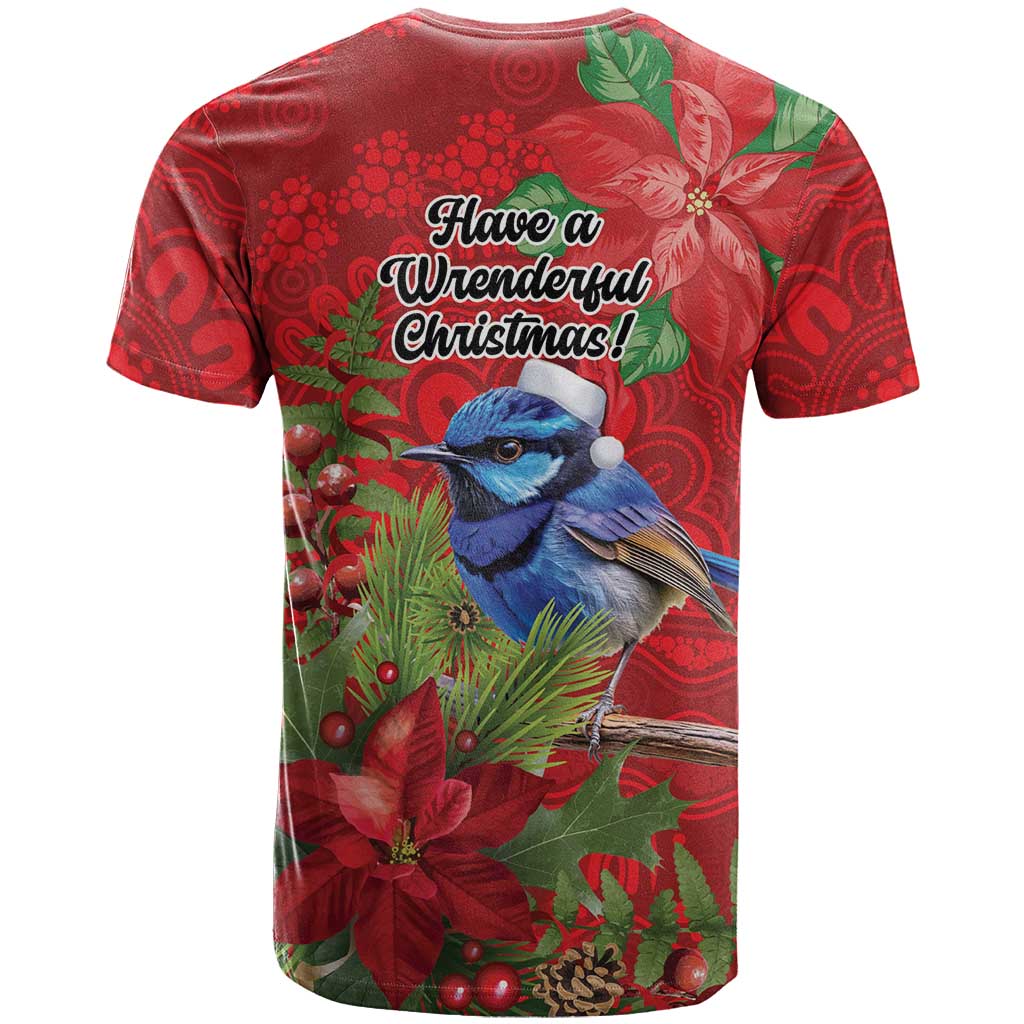 Aussie Superb Fairywren Bird T Shirt Aboriginal Inspired Christmas - Aussie Hoodie