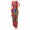 Aussie Superb Fairywren Bird Tank Maxi Dress Aboriginal Inspired Christmas - Aussie Hoodie