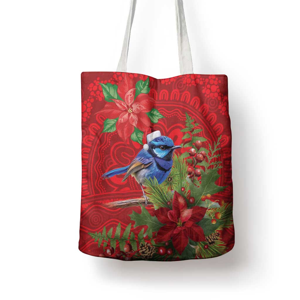 Aussie Superb Fairywren Bird Tote Bag Aboriginal Inspired Christmas - Aussie Hoodie