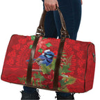 Aussie Superb Fairywren Bird Travel Bag Aboriginal Inspired Christmas - Aussie Hoodie