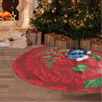 Aussie Superb Fairywren Bird Tree Skirt Aboriginal Inspired Christmas - Aussie Hoodie