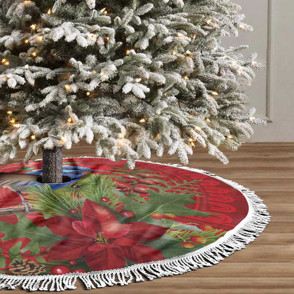 Aussie Superb Fairywren Bird Tree Skirt Aboriginal Inspired Christmas - Aussie Hoodie