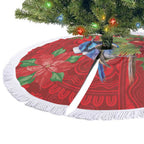 Aussie Superb Fairywren Bird Tree Skirt Aboriginal Inspired Christmas - Aussie Hoodie