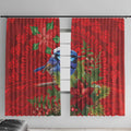 Aussie Superb Fairywren Bird Window Curtain Aboriginal Inspired Christmas - Aussie Hoodie